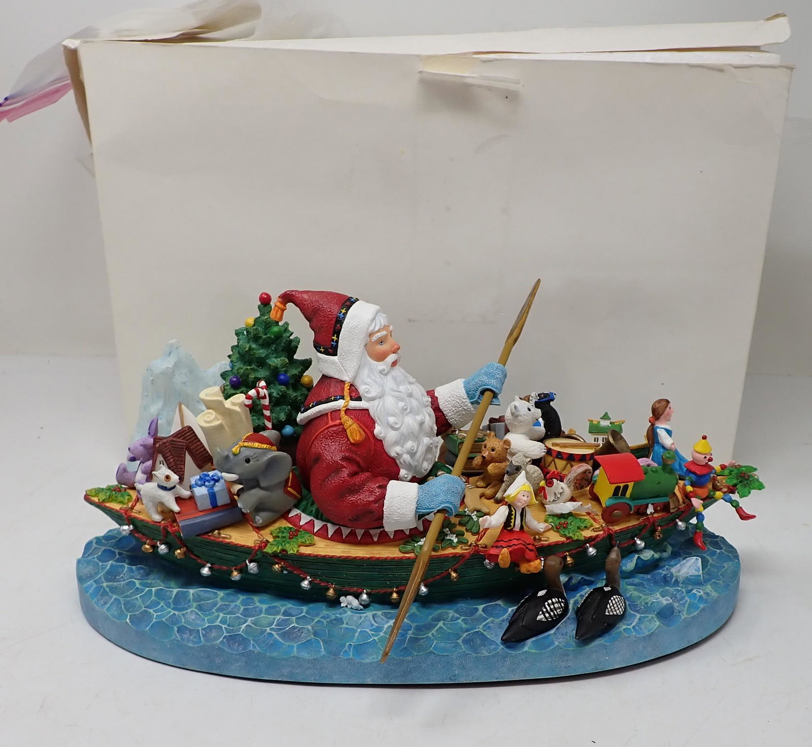 Lenox Northern Journeys Santa in Boat: Approx 12" long