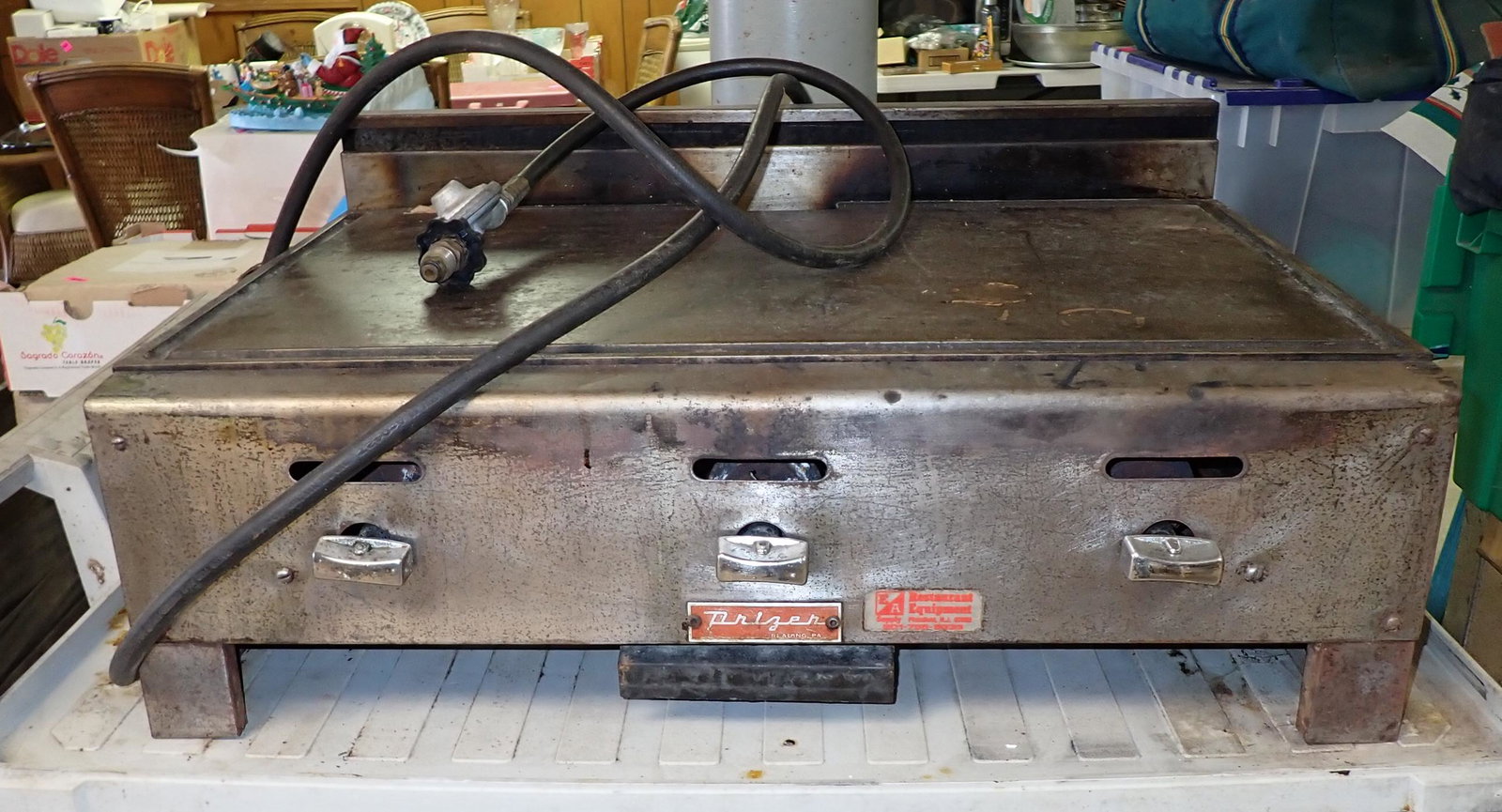 Drizen LP Propane Gas Griddle: Apprx 21" x 30" x 12 1/4" tall