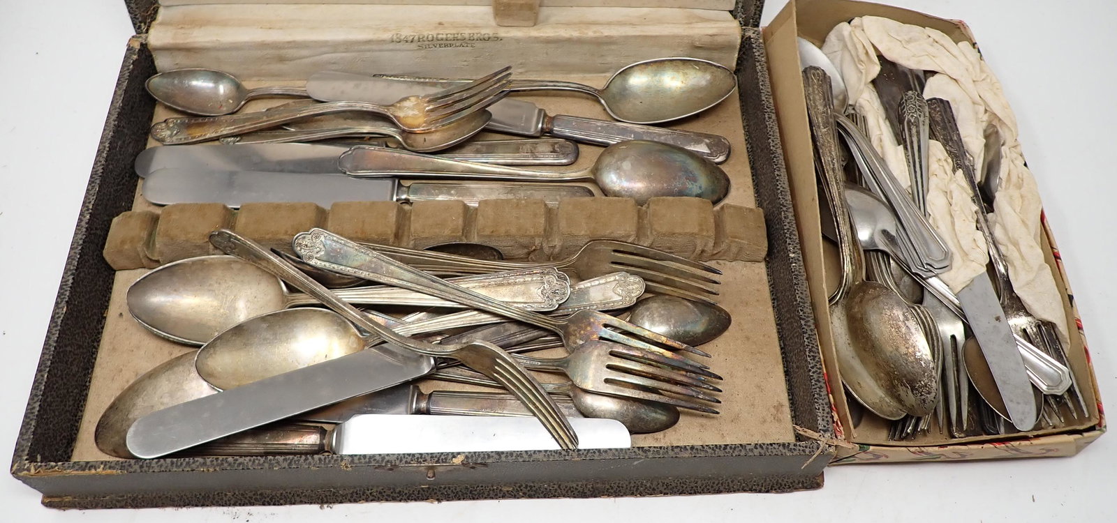 Silverplate Flatware including Ford Knife: Getting all pictured