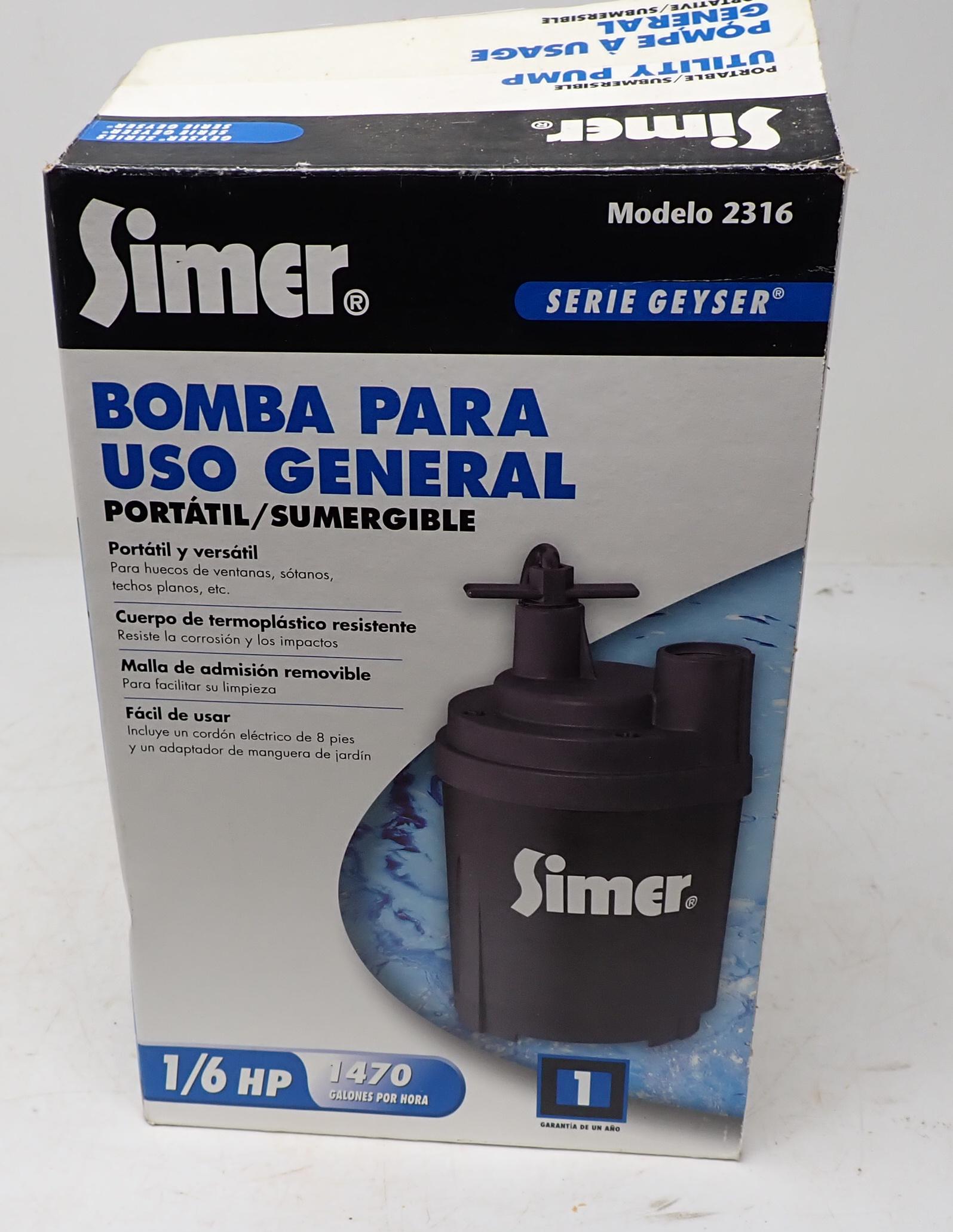Simer 2316 Submersible Pump (1 of 3)