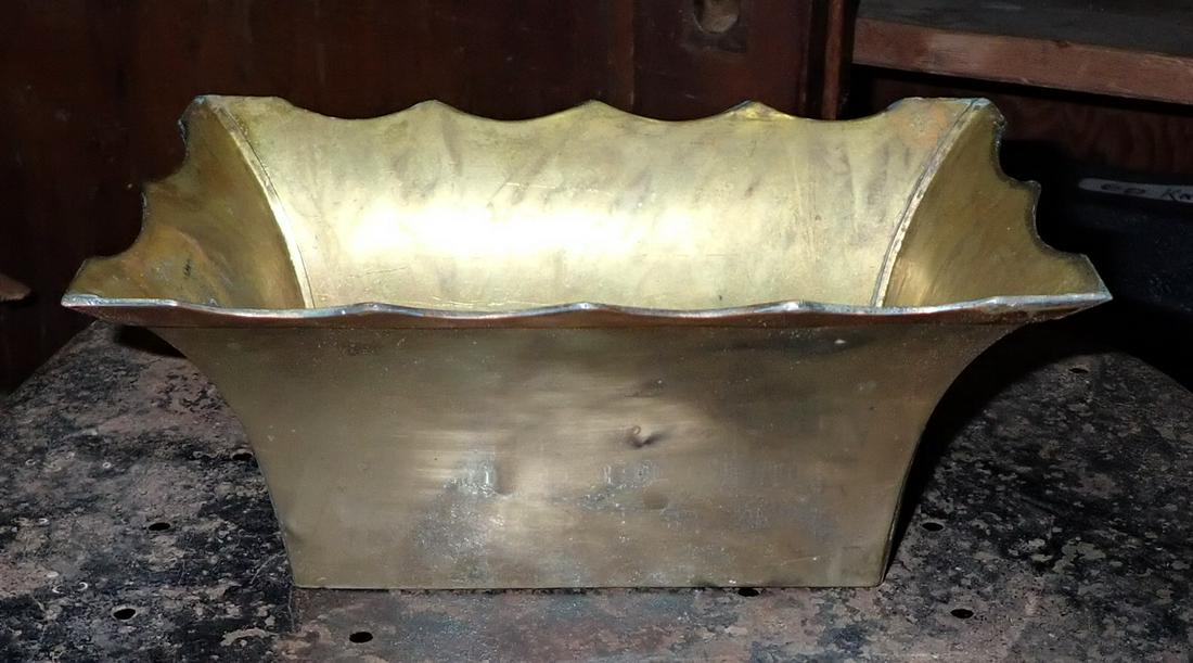 10 Vintage Brass Planters (1 of 3)