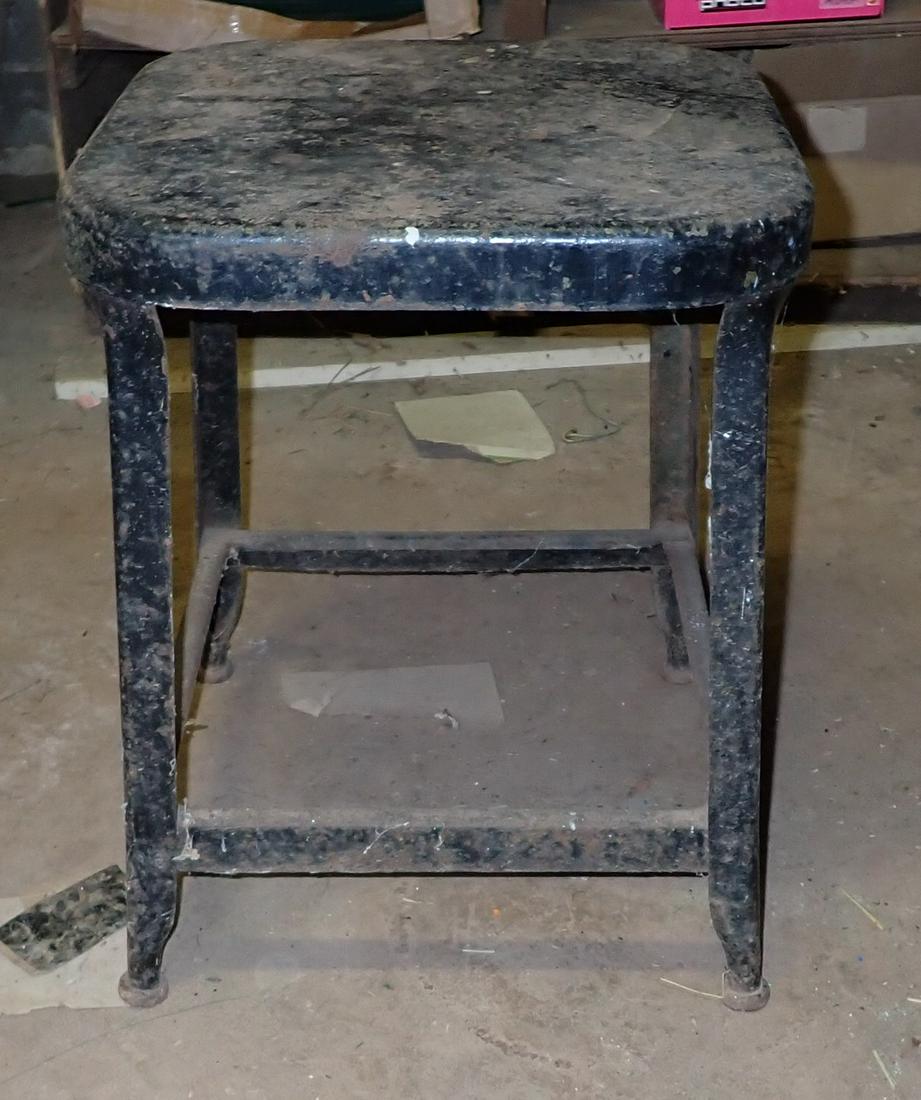 Vintage Metal Stool (1 of 2)