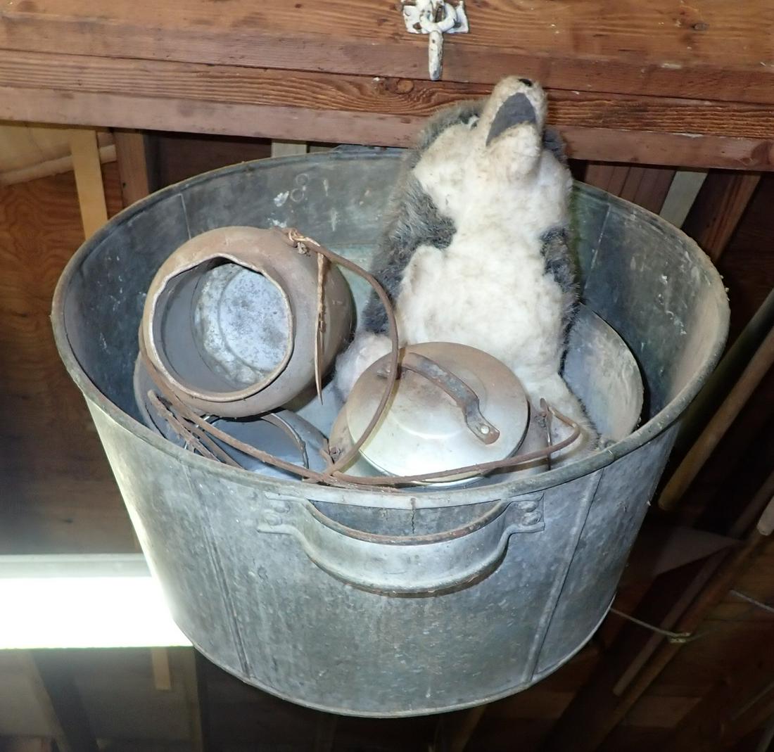 Galvanized Tub Cream Cans and Misc (1 of 3)