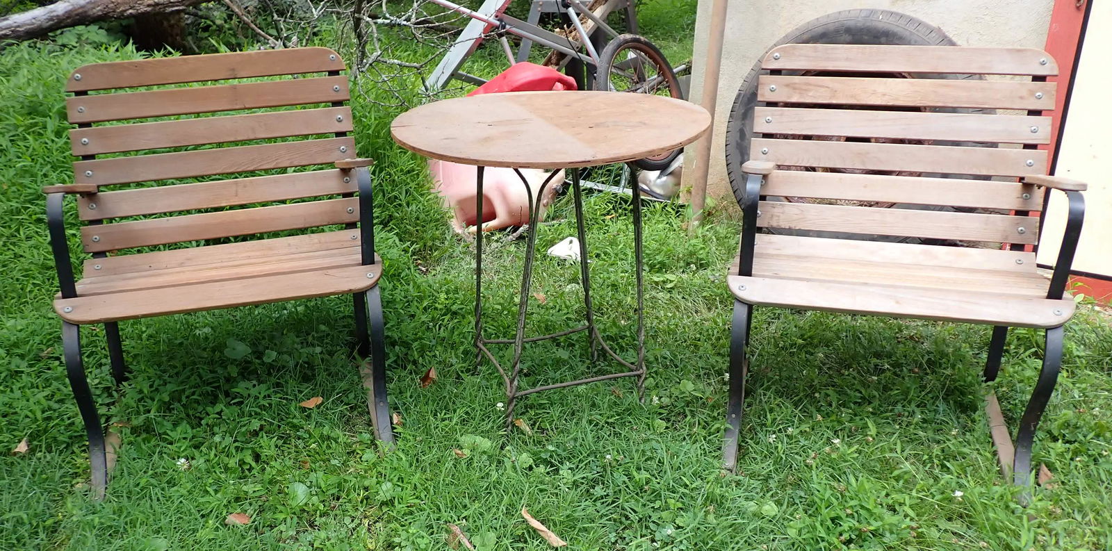 2 Garden Benches and Table (1 of 4)