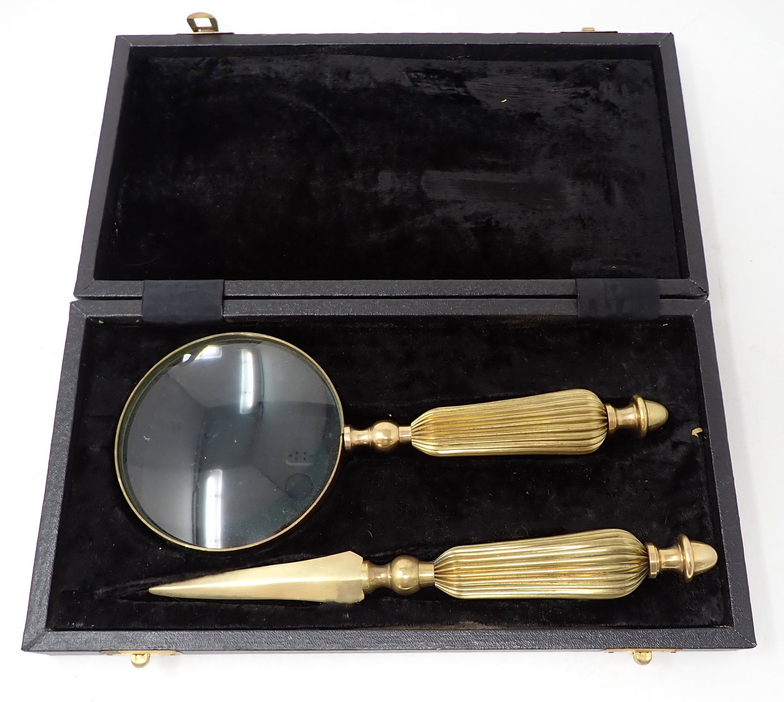 Brass Letter Opener & Magnifying Glass: Opener is approx 9 1/2"