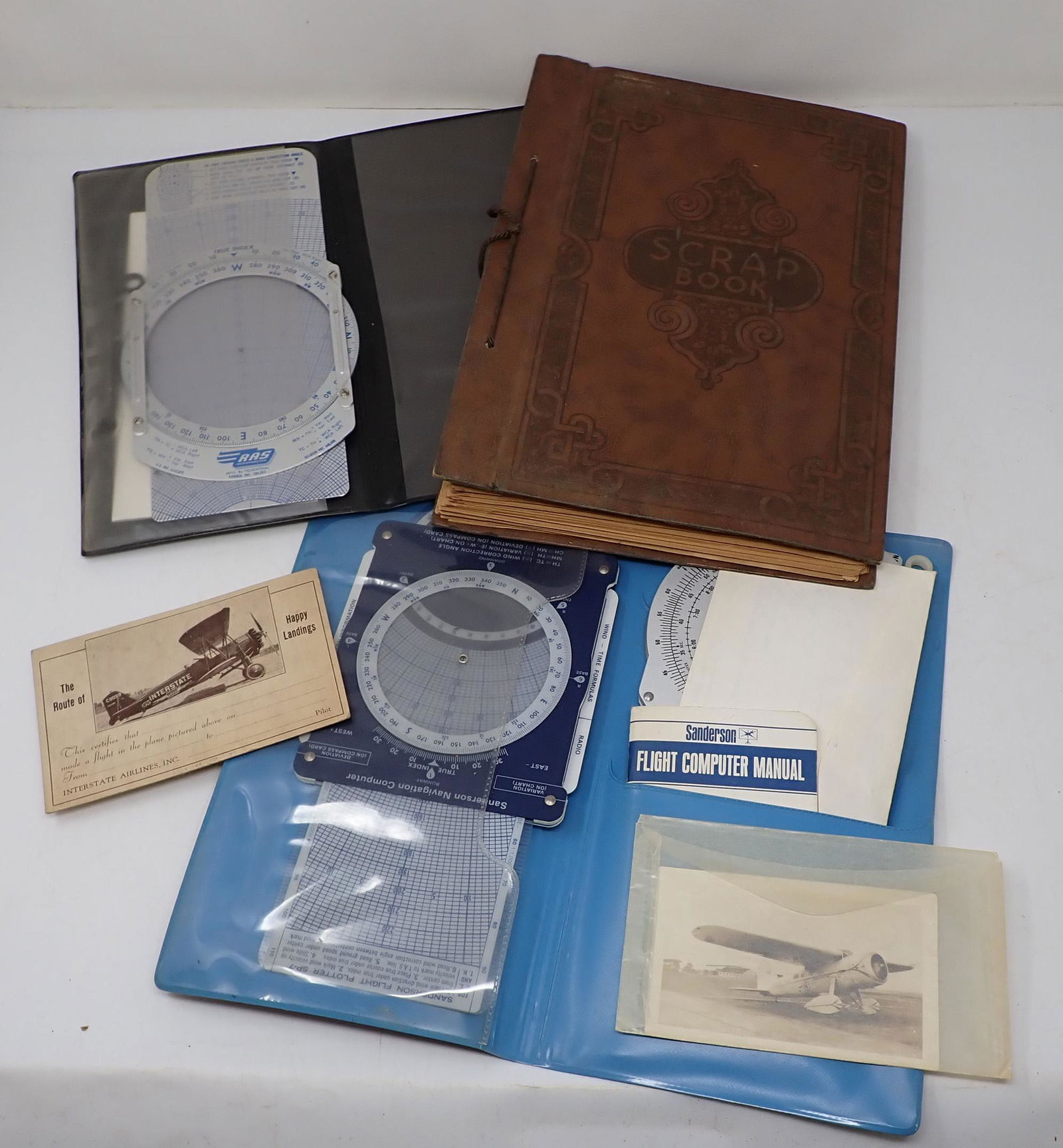 Airplane Scrapbook Postcard Navigation Tools (1 of 7)