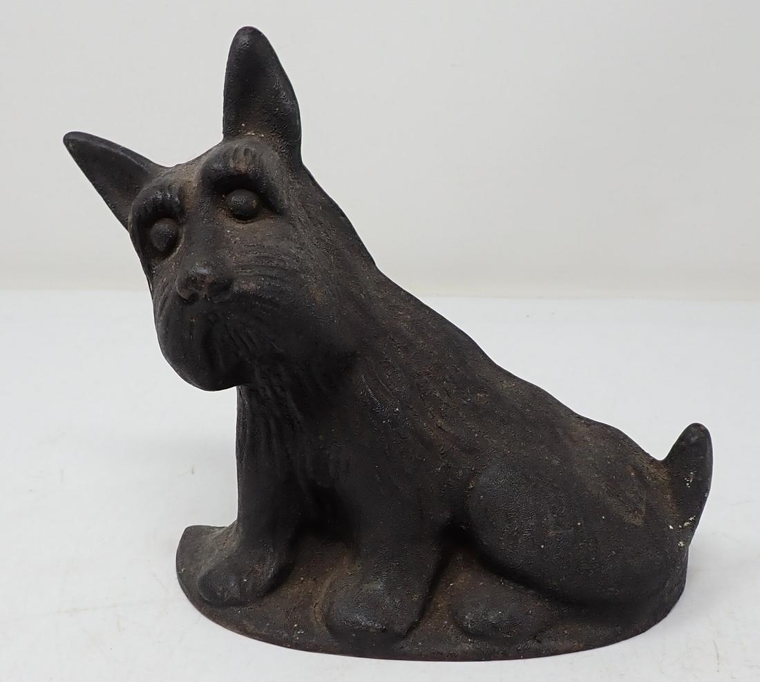 Cast Iron Scotty Dog Doorstop (1 of 2)