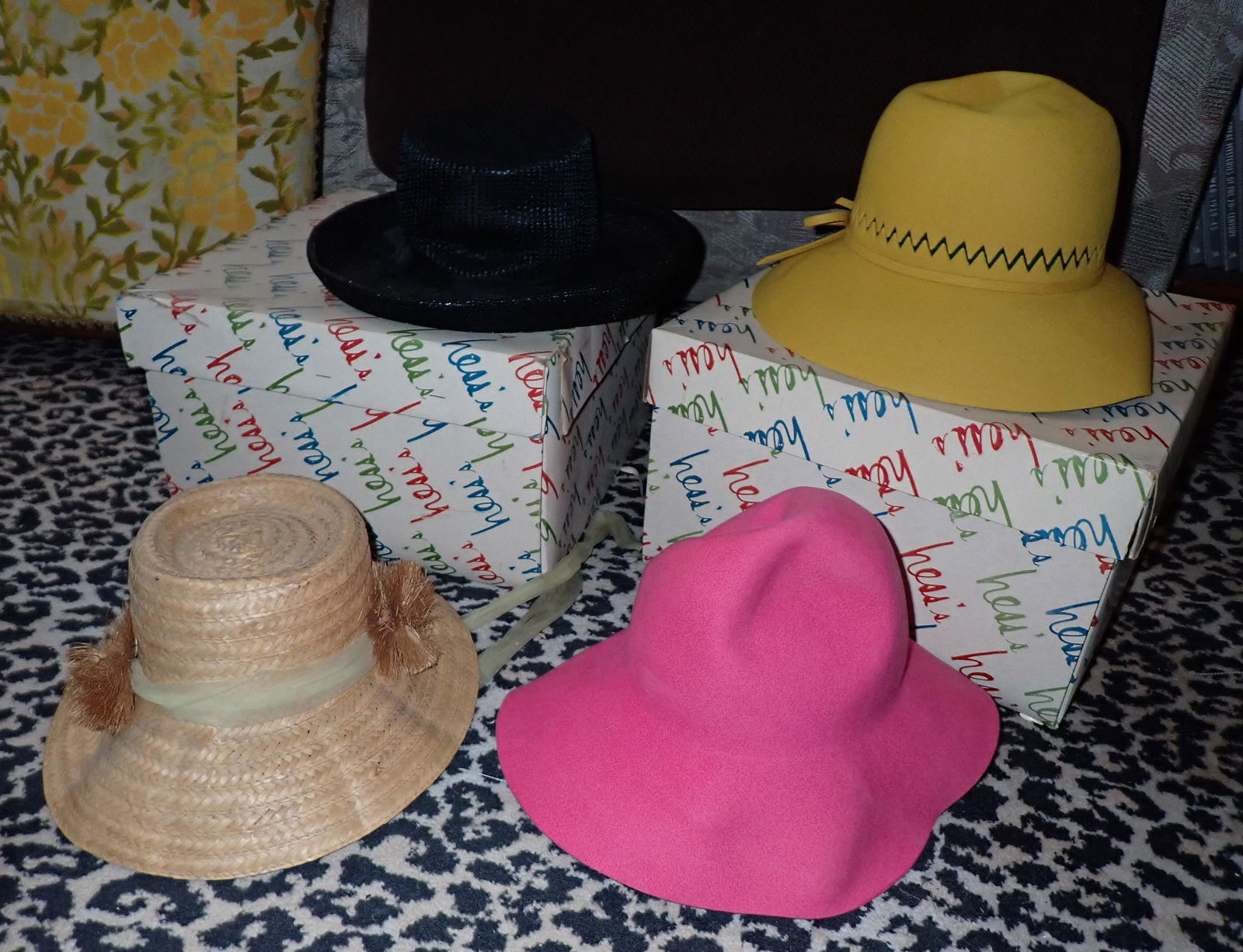 Vintage Adolfo Mr John Henry Margu Hats (1 of 5)