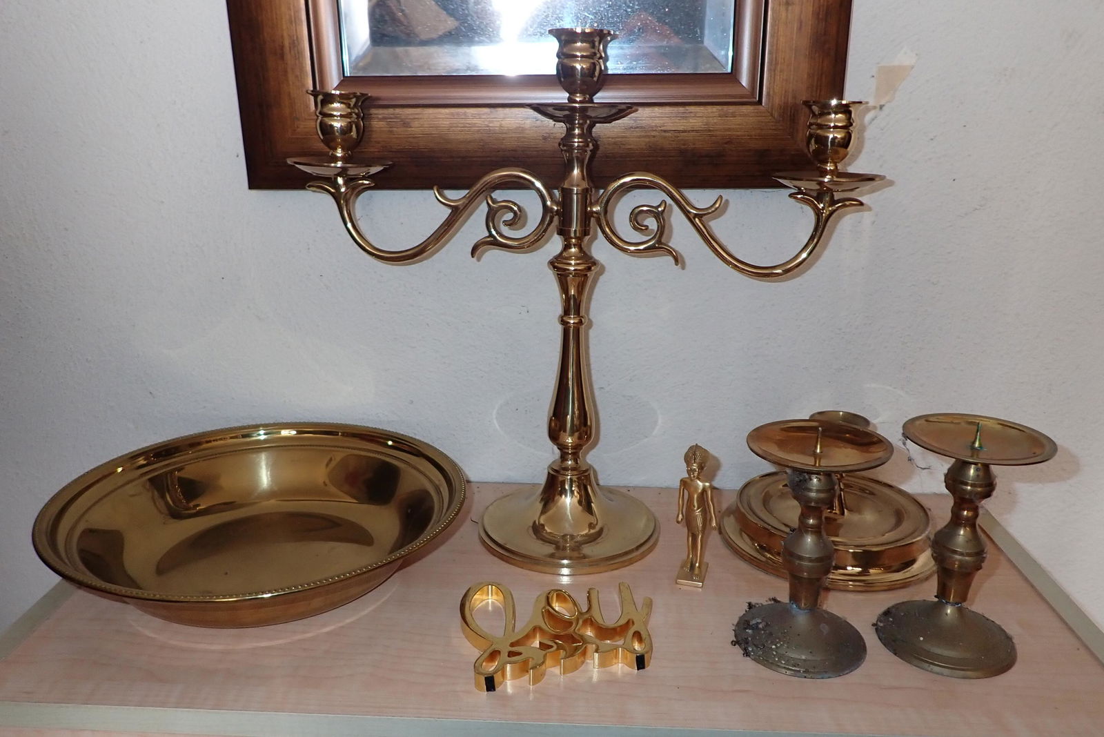 Towle Brass Bowl & Misc Brassware (1 of 4)