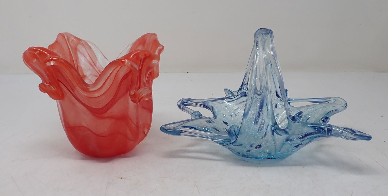 Murano Art Glass Basket & Vase (1 of 4)