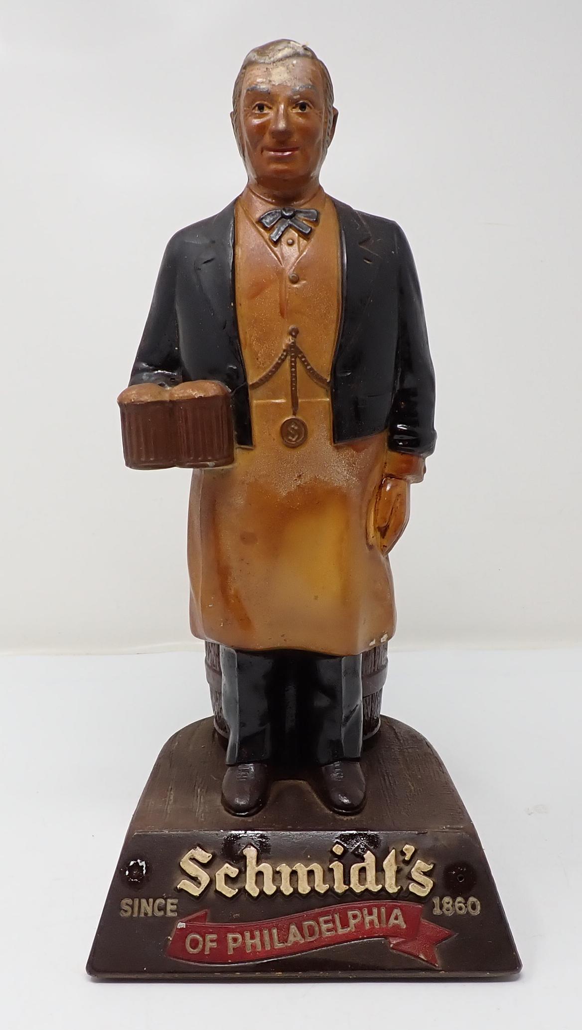 Schmidt's Cast Aluminum Bar Stir Display Holder: Approx 12 1/2" tall.