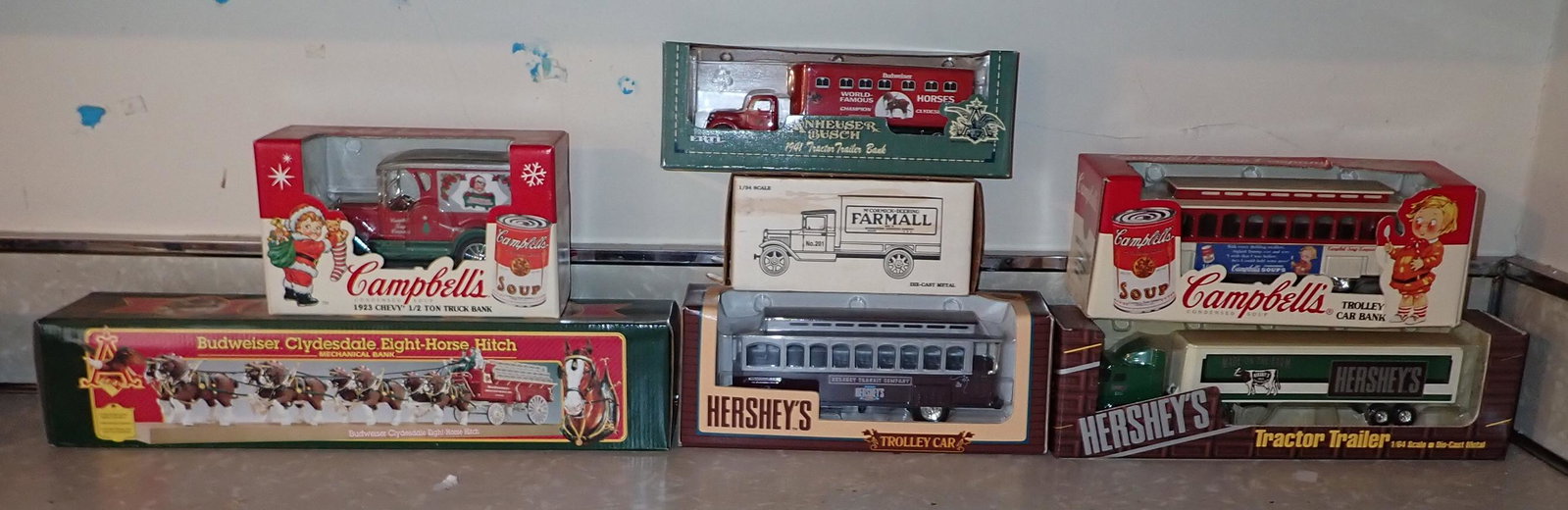 Hersheys Budweiser Campbells Collector Toys: Getting all pictured