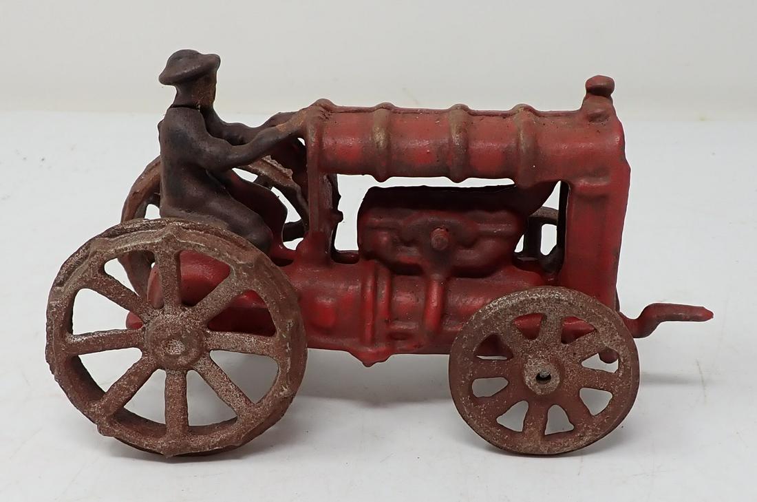 Cast Iron Farm Tractor Toy: Repro tractor is approx 6" long