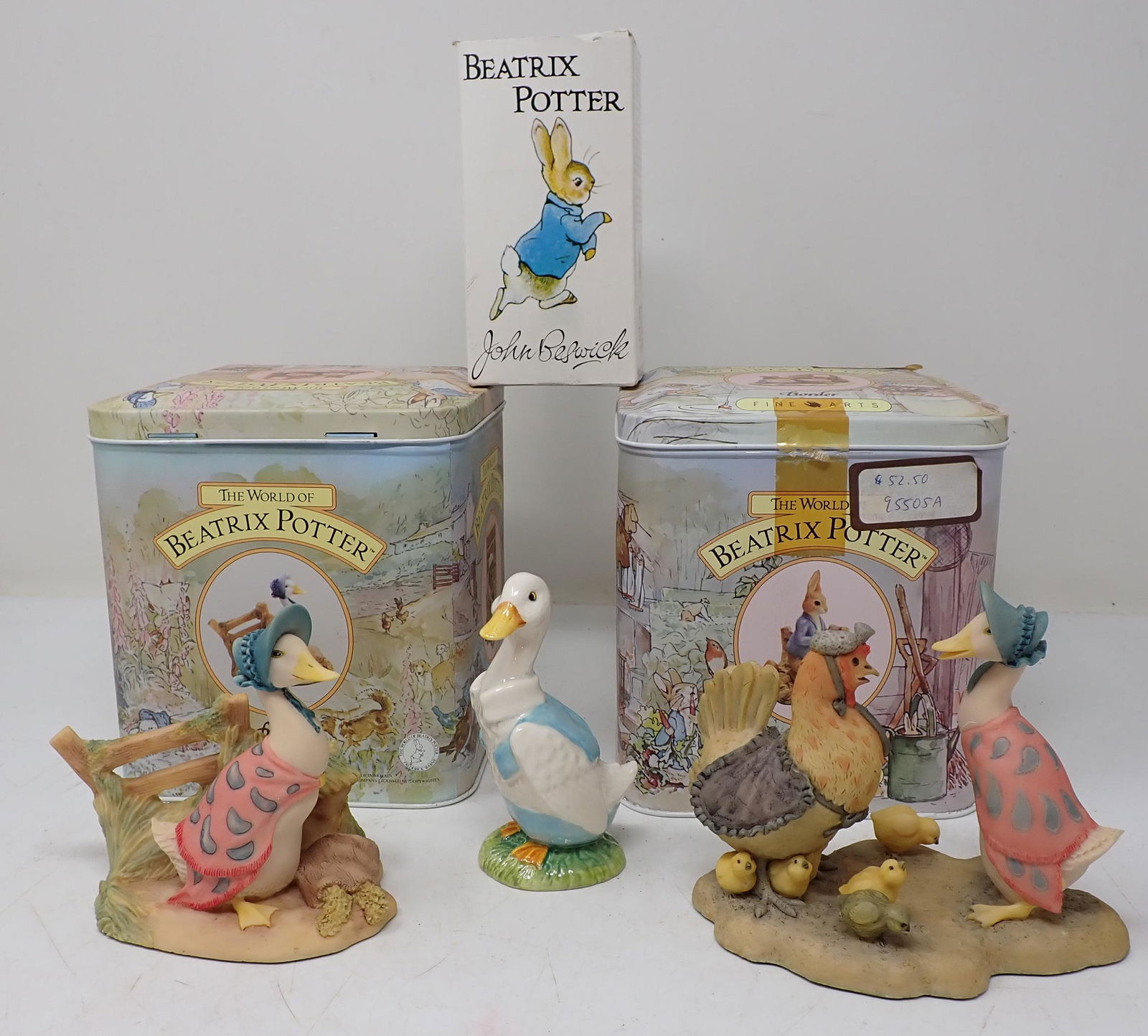 Beswick & Border Beatrix Potter Ducks: Approx 4 1/4" tall
