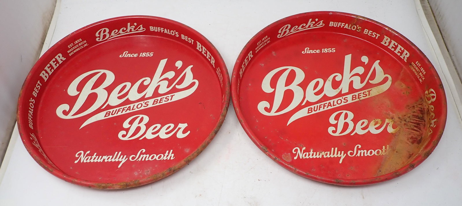2 Becks Beer Trays: Beer trays
