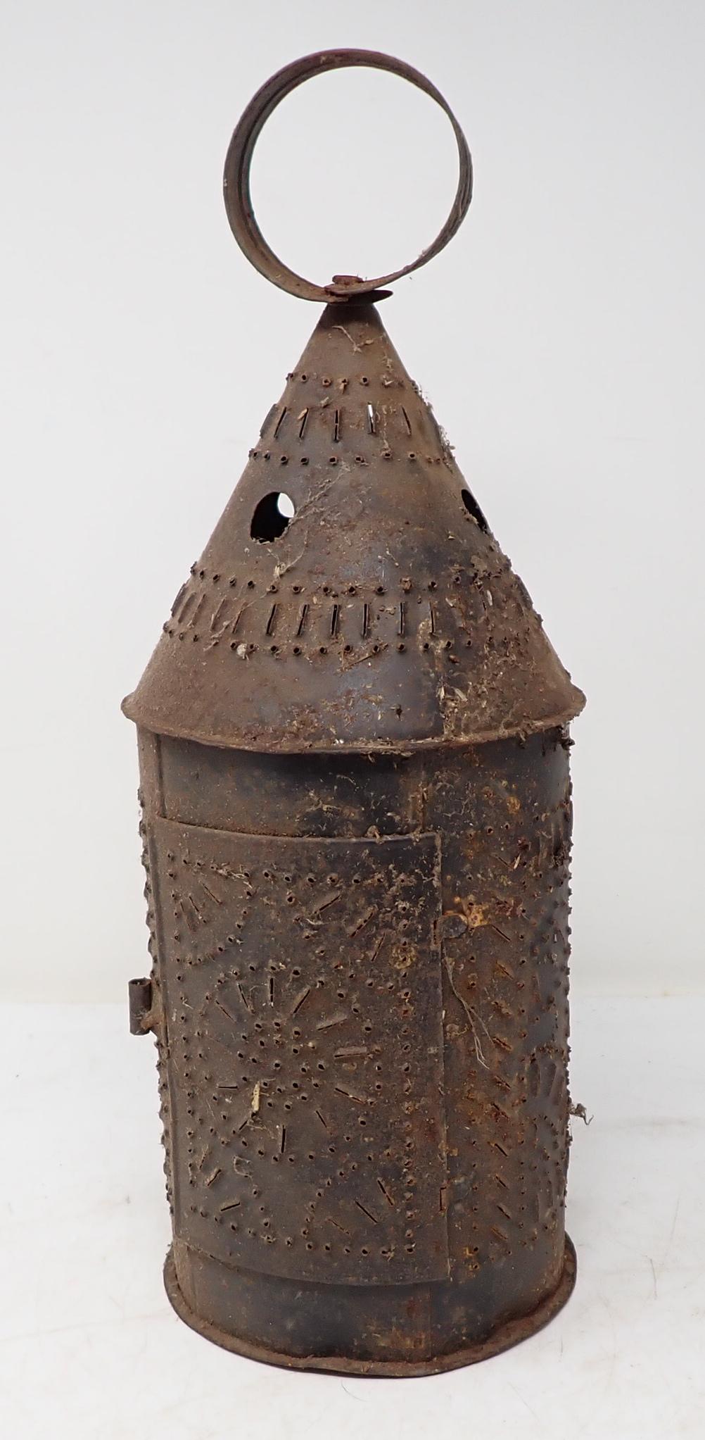 Pierced Tin Candle Lamp (1 of 3)