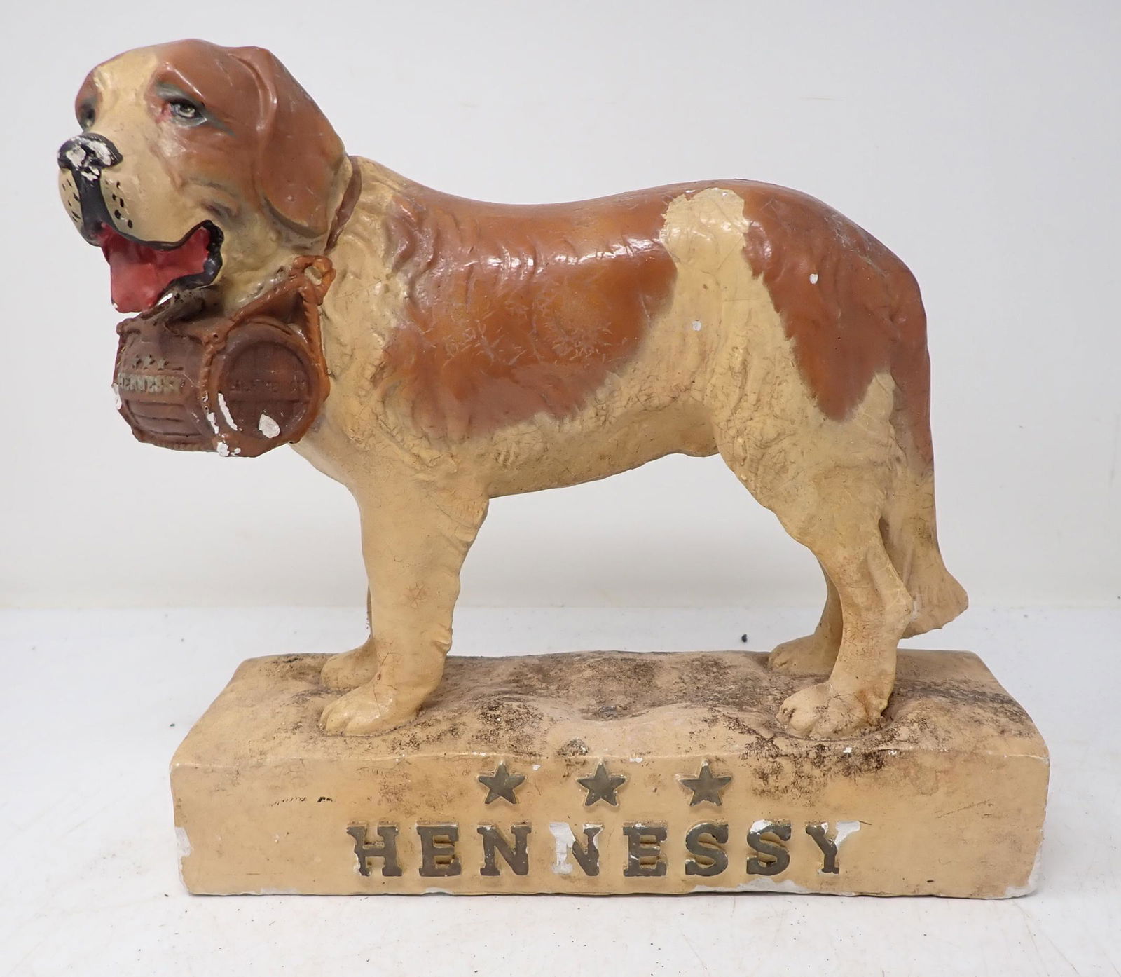 Hennessy Cognac Chalkware St Bernard (1 of 6)