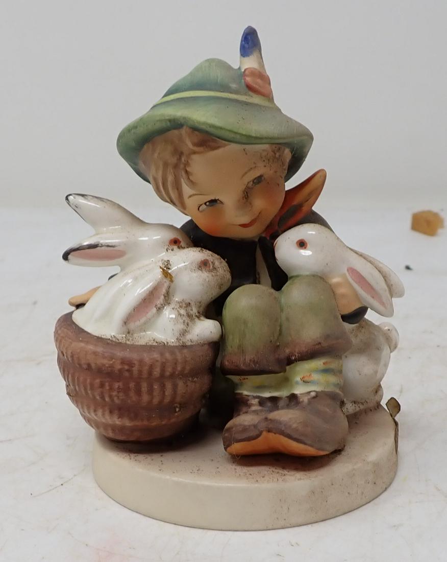 Boy with Rabbits Hummel Goebel (1 of 2)