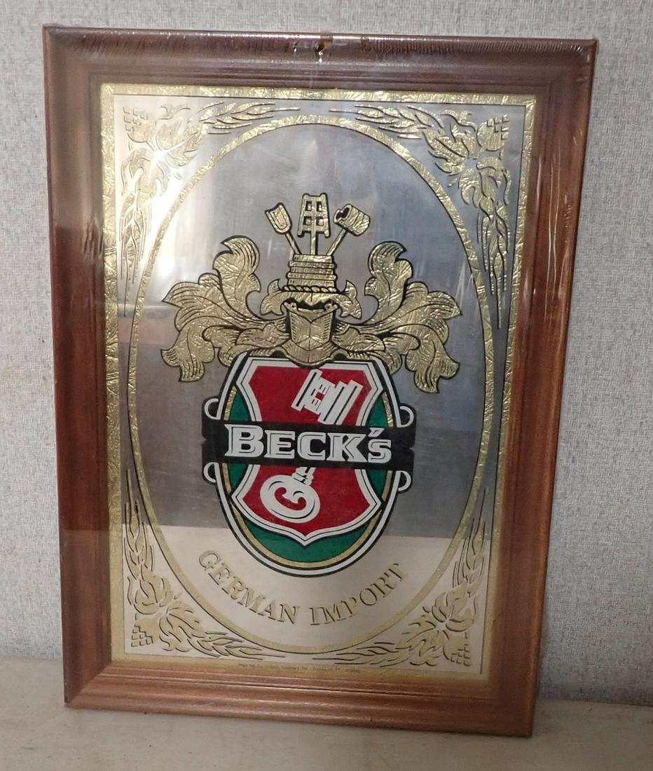 Mirrored Becks Beer Sign (1 of 1)