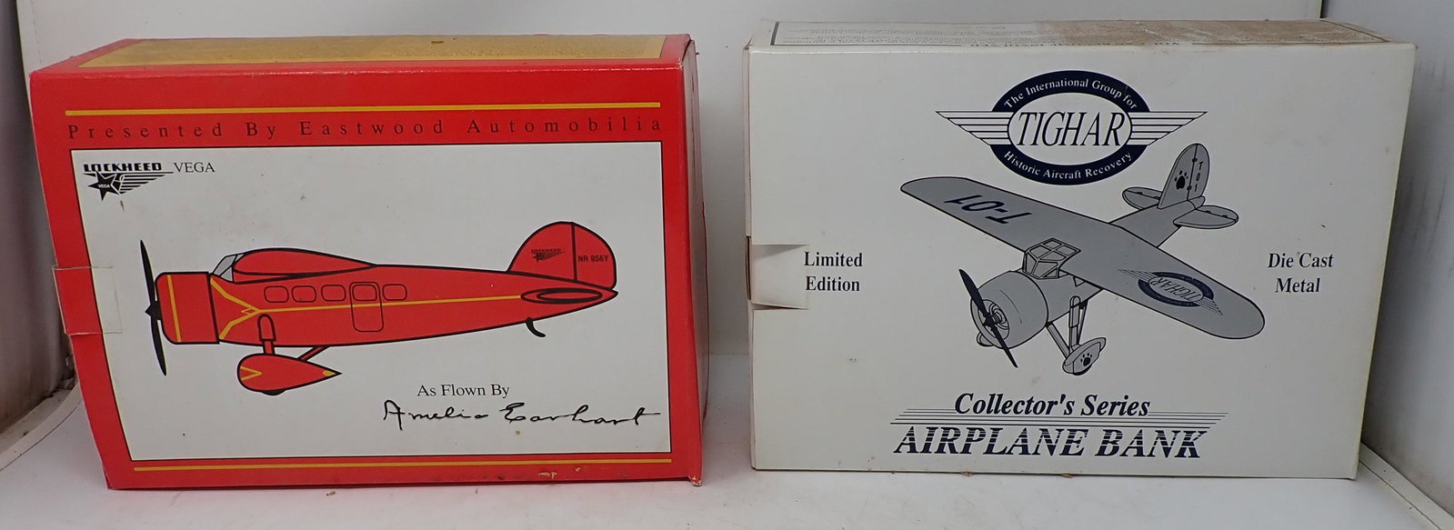 Eastwood Lockheed Tighar Diecast Plane Banks: Getting both