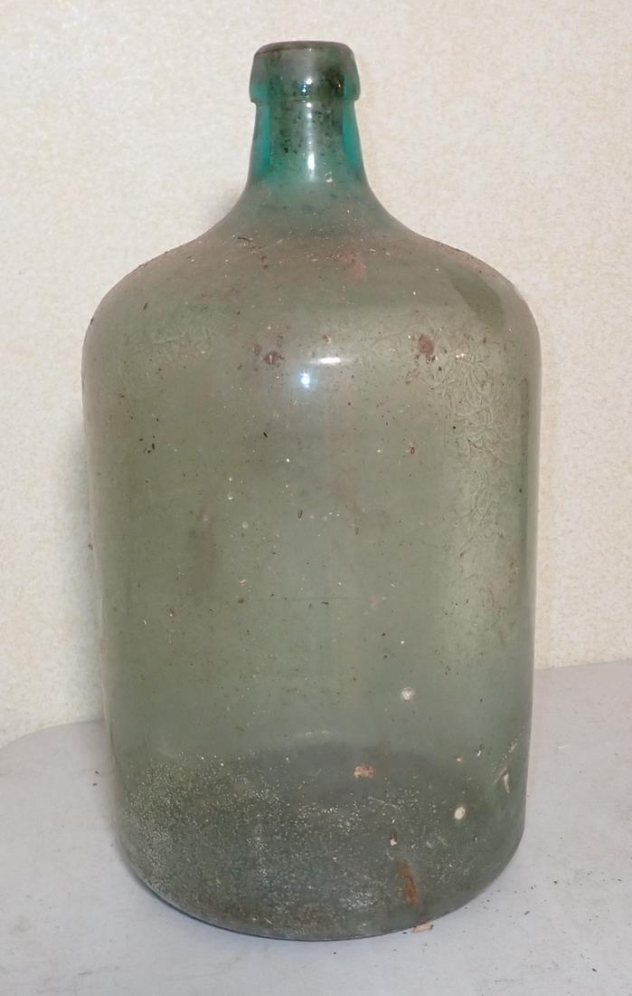 Glass Water Bottle: Approx 19 1/2" tall. NO SHIPPING