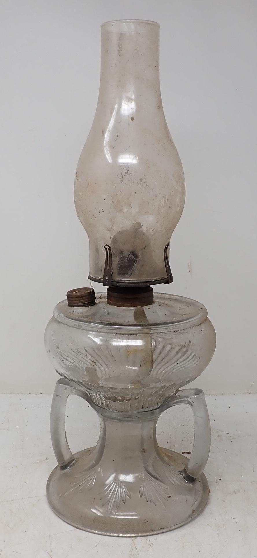 Antique Double Handle Oil Lamp (1 of 4)