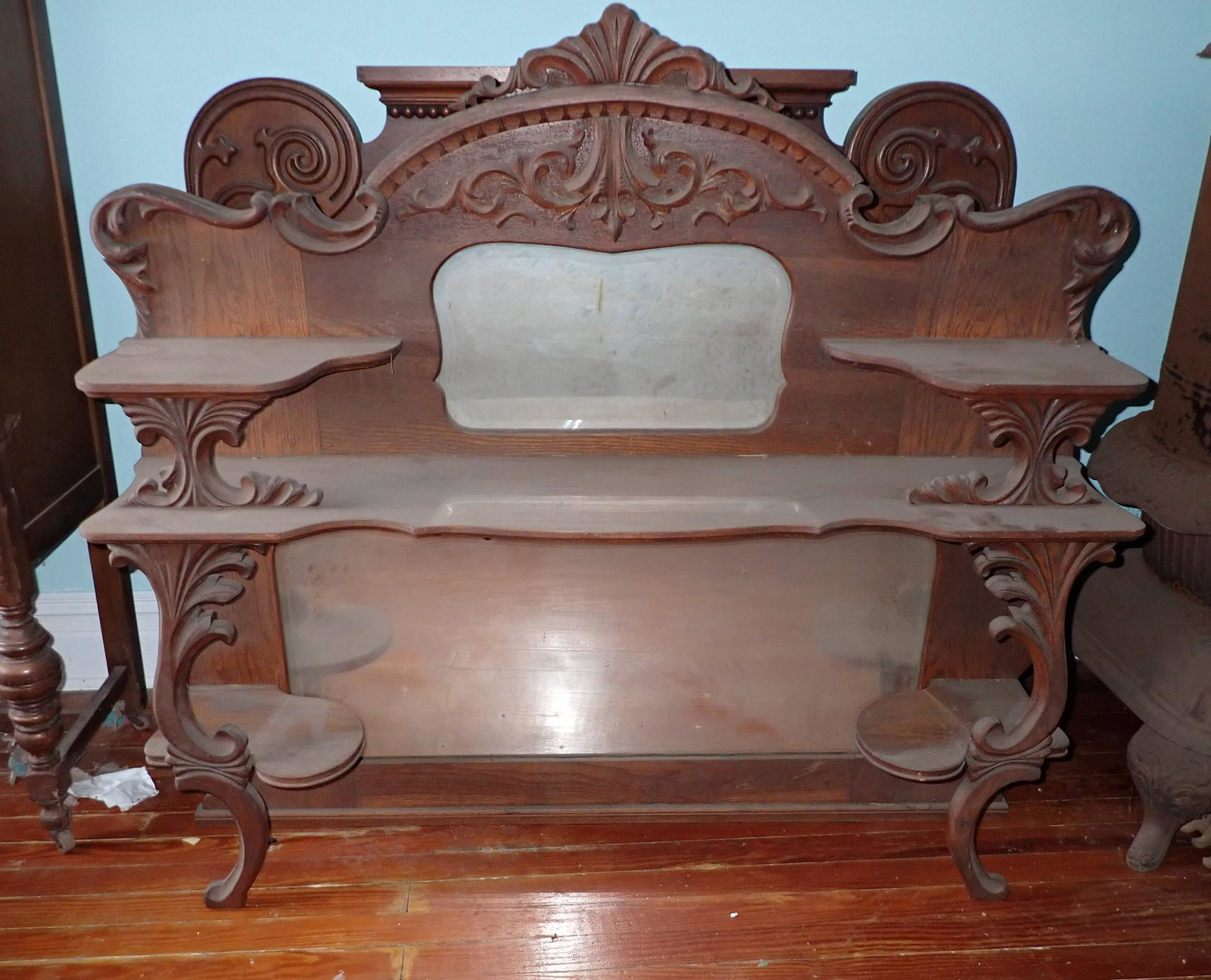 2 Sideboard Tops: Apprx 47" long and front one is approx 44" tall. Buyer to remove from second floor. NO SHIPPING