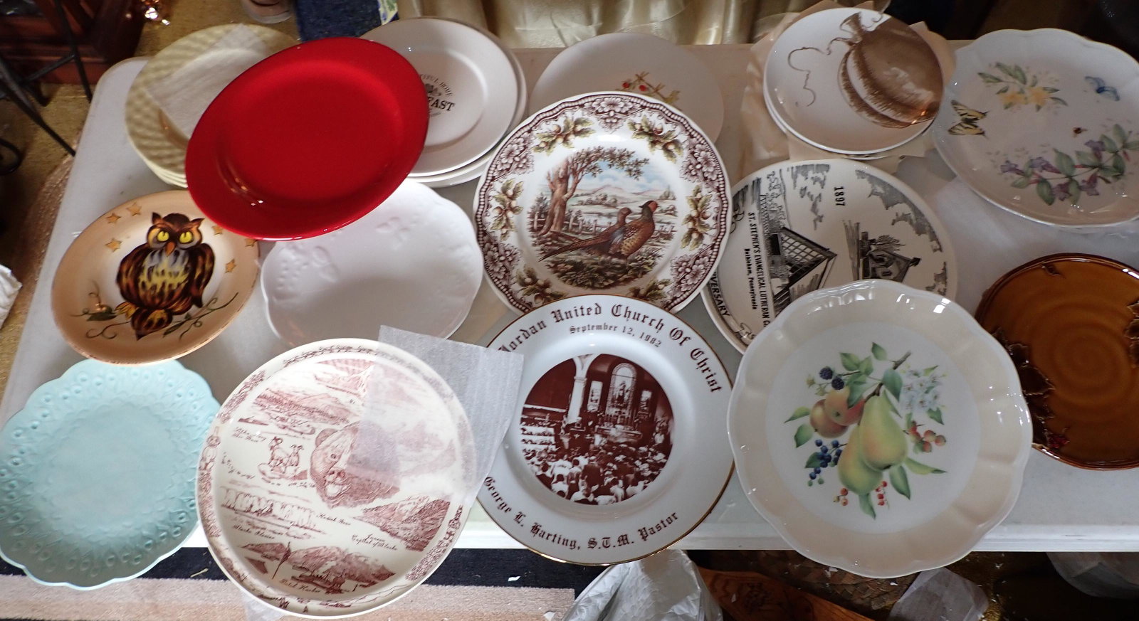 Misc China & Dinnerware: Getting all pictured on tables. NO SHIPPING and must take all