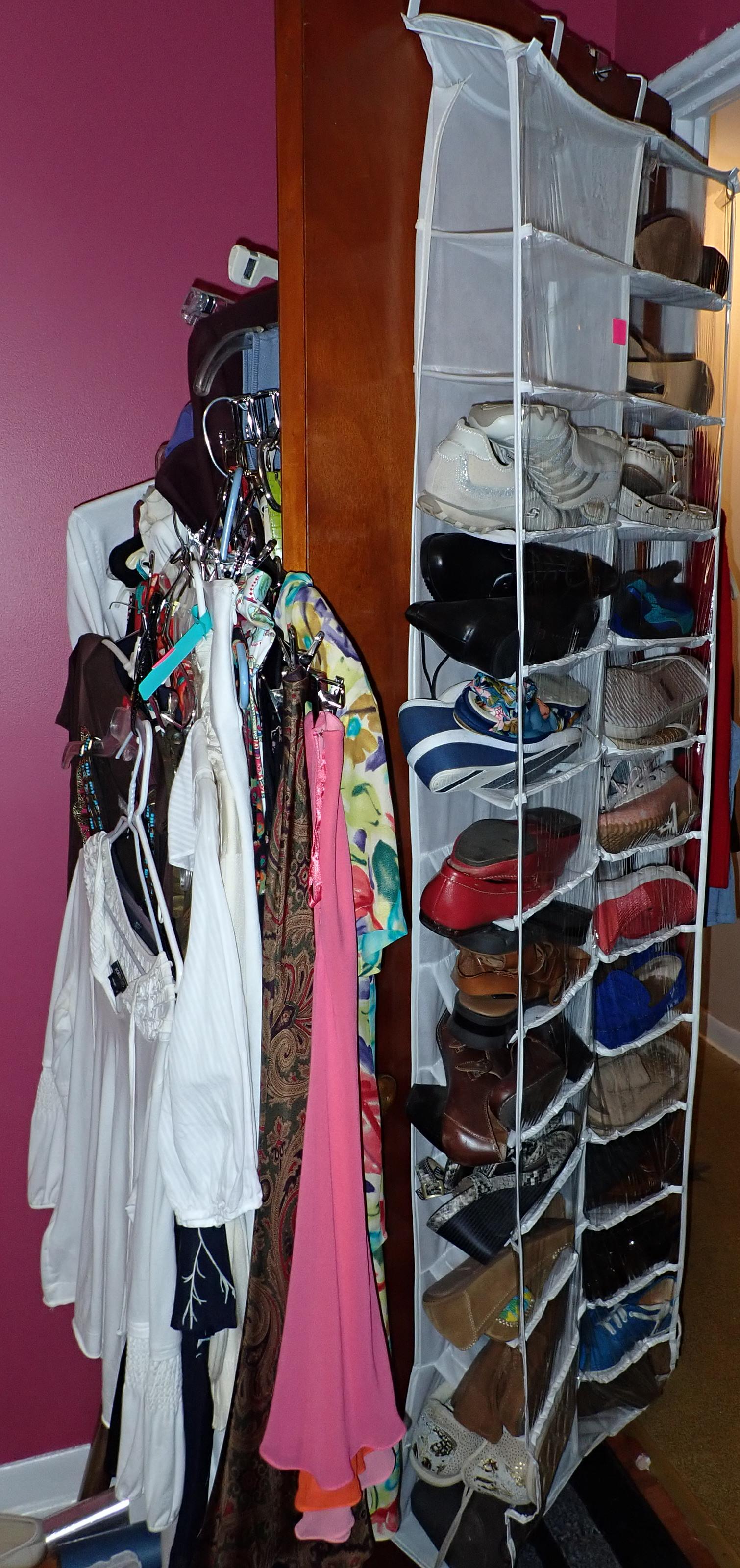 Womens Clothing Shoes & Belts: Getting all pictured on door. MUST TAKE ALL. NO Shipping !