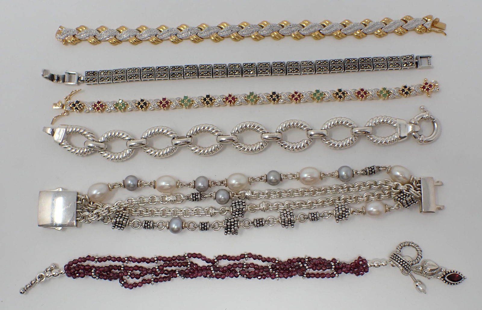 6 Sterling Bracelets (1 of 5)