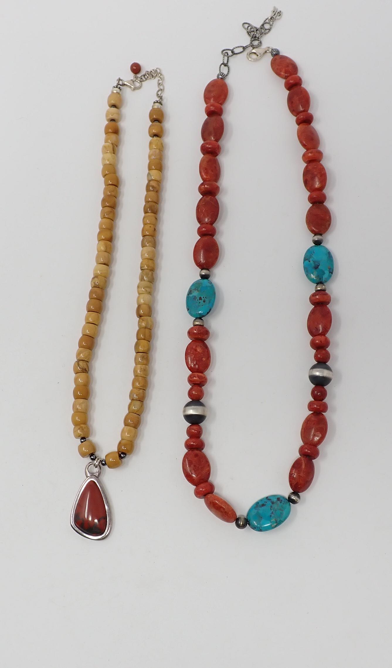 2 Southwest Style Beaded Necklaces (1 of 3)