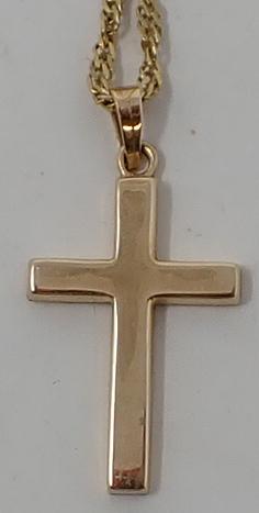 Gold Chain with Cross Pendant (1 of 6)