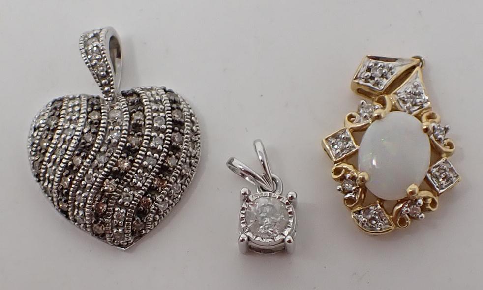 3 Gold & Diamond Pendants (1 of 5)