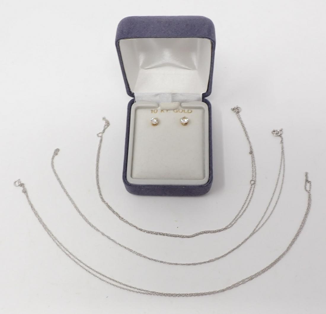 Gold Necklaces and Earrings (1 of 3)