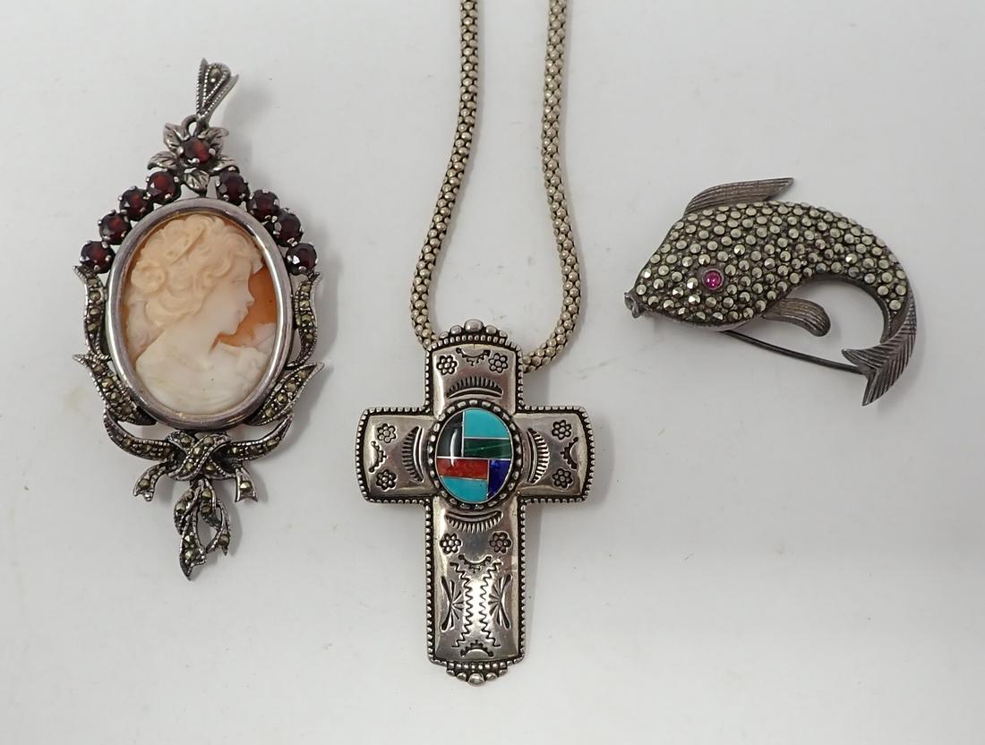 3 Sterling Brooches (1 of 3)