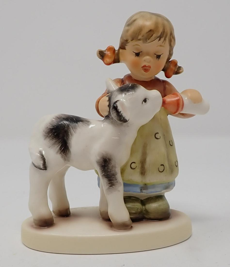 2005 Hummel Goebel Girl w/ Cow Calf: Approx 3 1/2" tall. No 2231