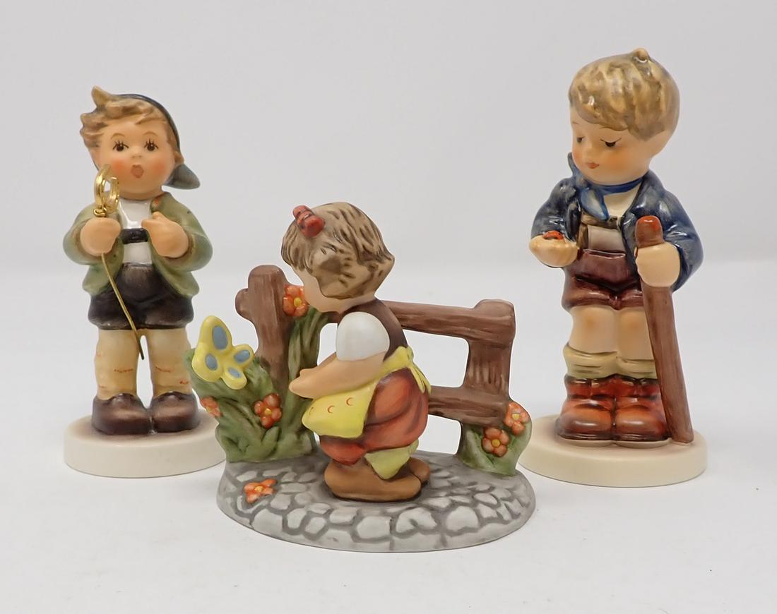 3 Hummel Goebels: Tallest is approx 4" tall