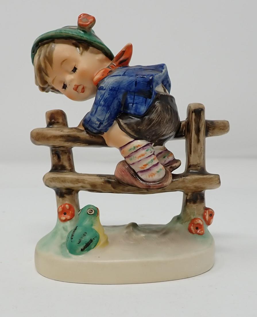 1948 Boy with Frog Hummel Goebel: No. 201, approx 4 1/4" tall