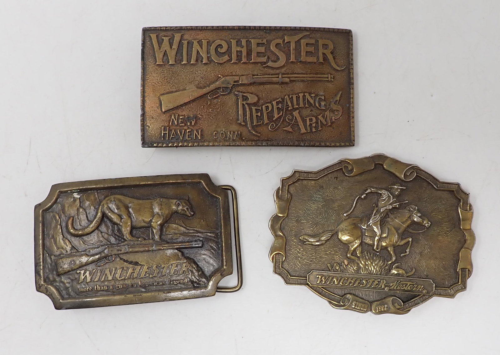 Winchester Belt Buckles: Getting all pictured.