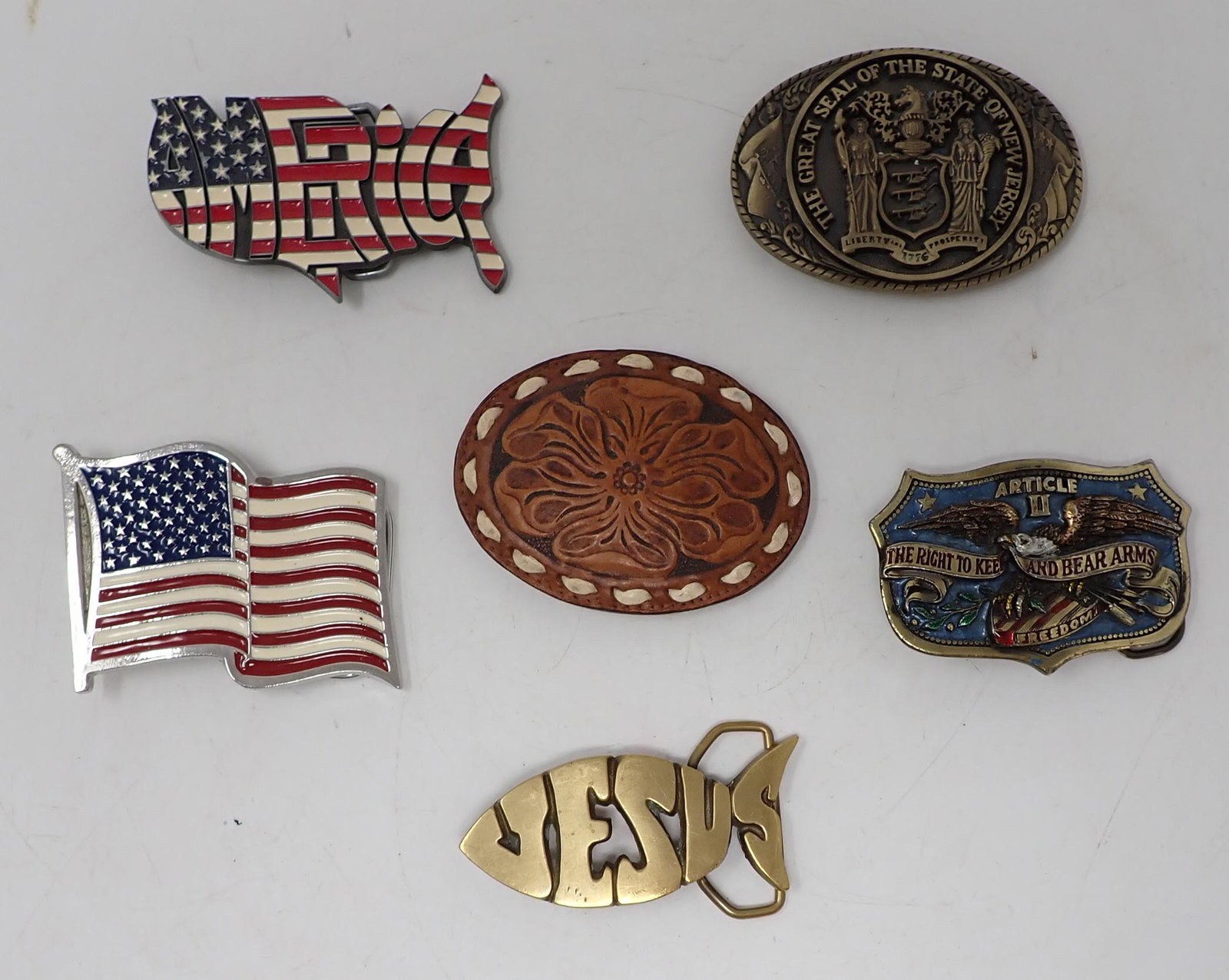 Patriotic & Misc Belt Buckles: Getting all pictured.