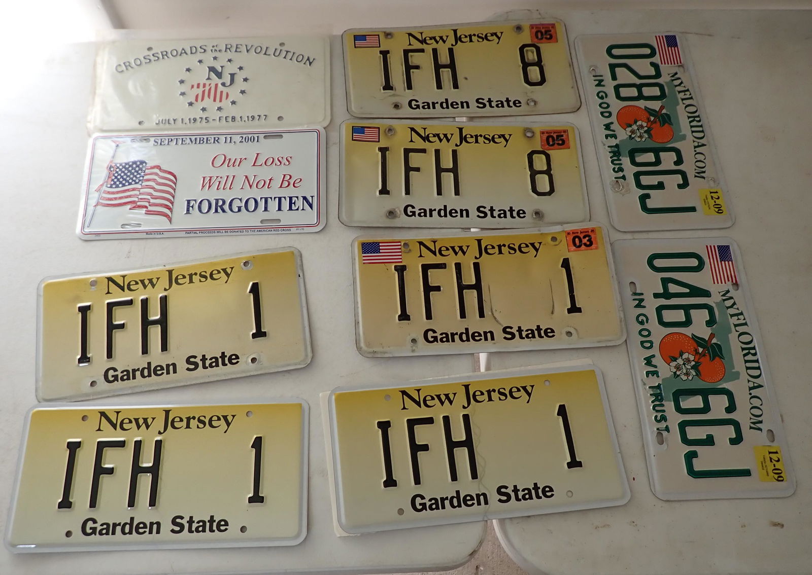 Vintage NJ & Florida License Plates (1 of 1)