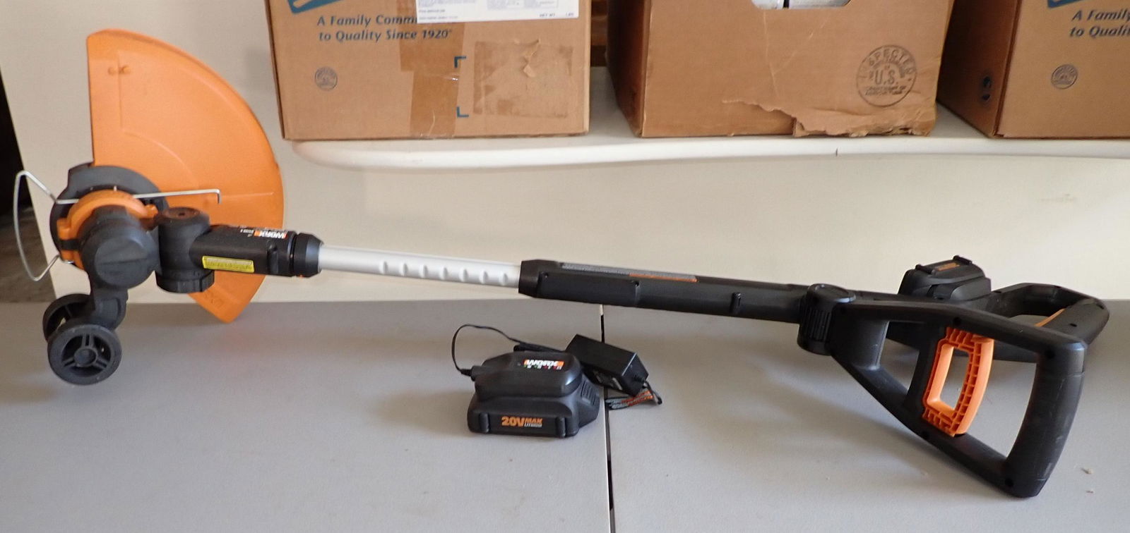 Workx 20v String Trimmer.  NO SHIPPING (1 of 3)