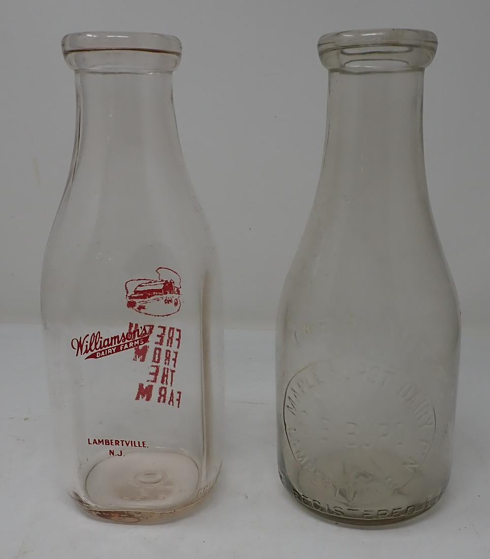 2 Lambertville NJ Milk Bottles (1 of 3)
