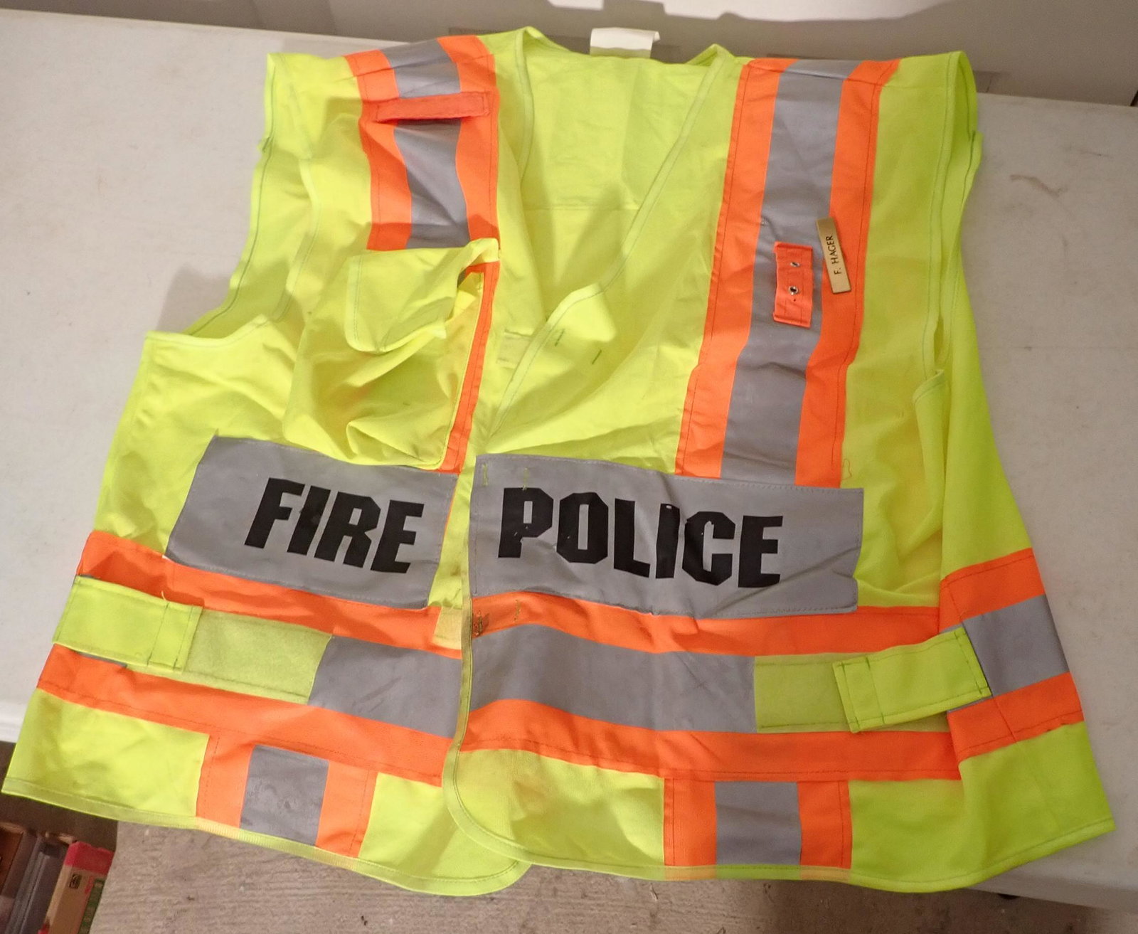 Fire Police Vest: Size 3XL