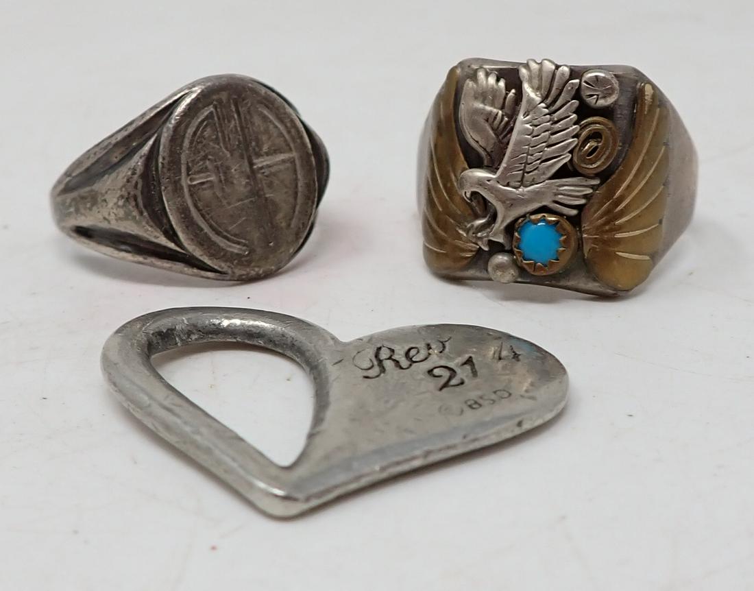 2 Rings and Heart Charm: Getting all pictured.