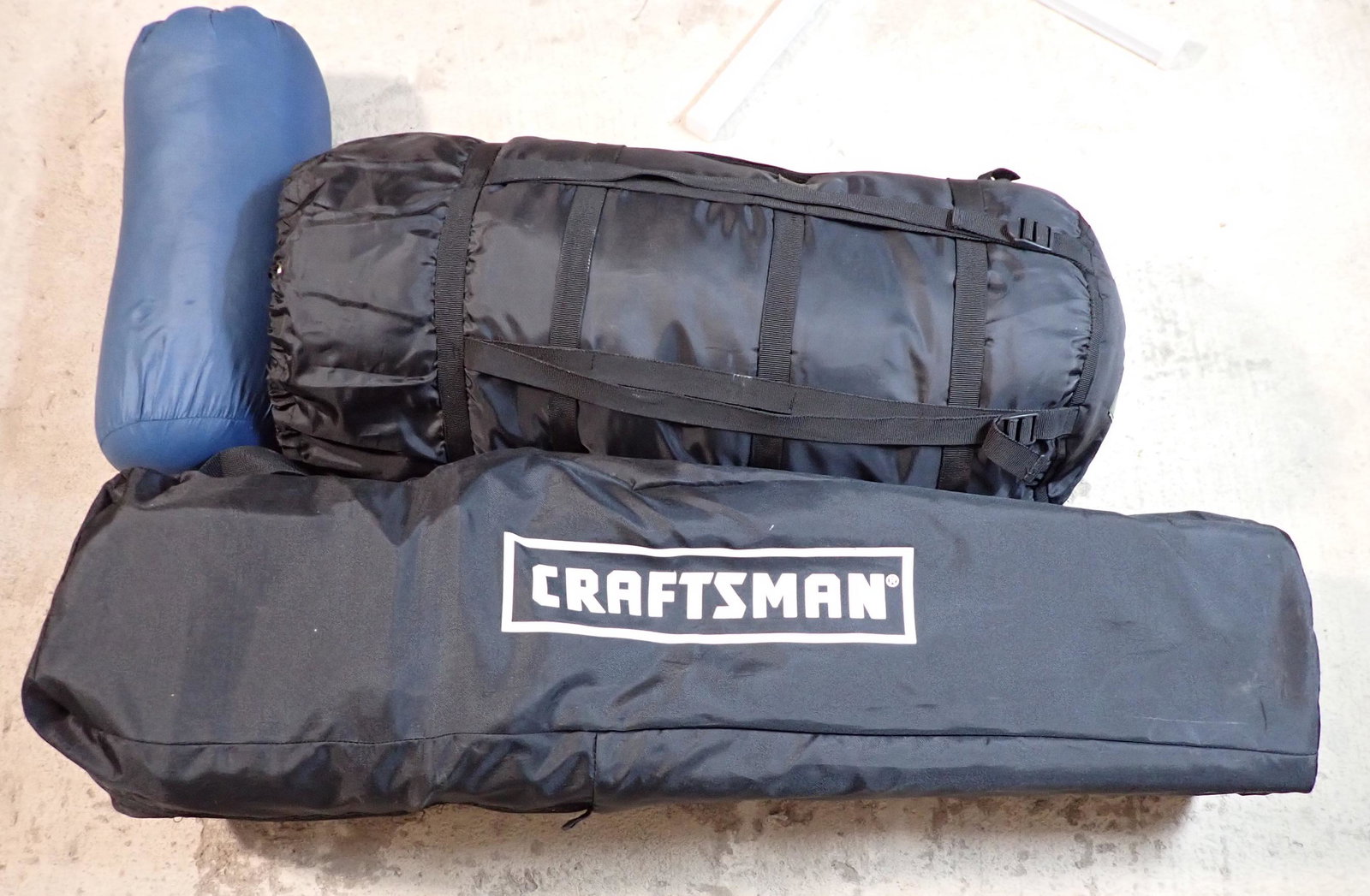 2 Sleeping Bags Craftsman Folding Chair: No SHIPPING