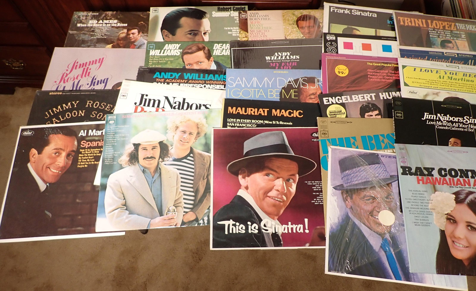 Records incl Simon & Garfunkel Sinatra: We do not guarantee correct record, is in correct sleeve.