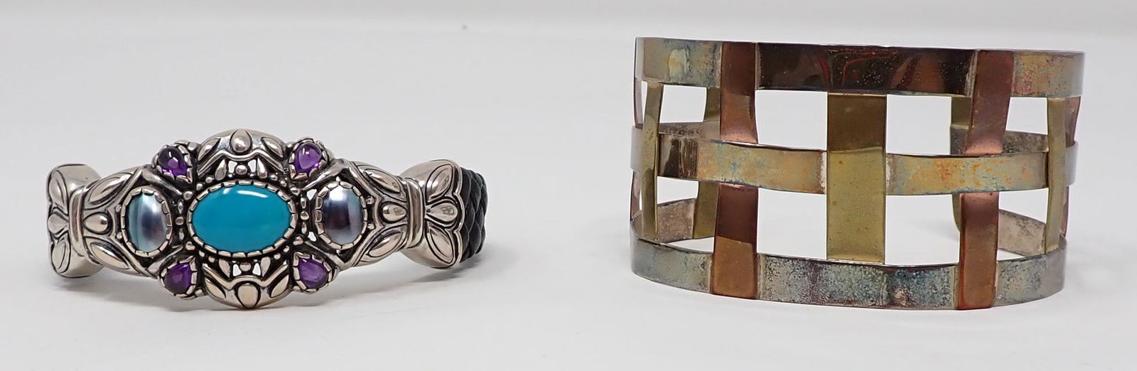 Copper & Sterling Silver Cuff Bracelets (1 of 7)