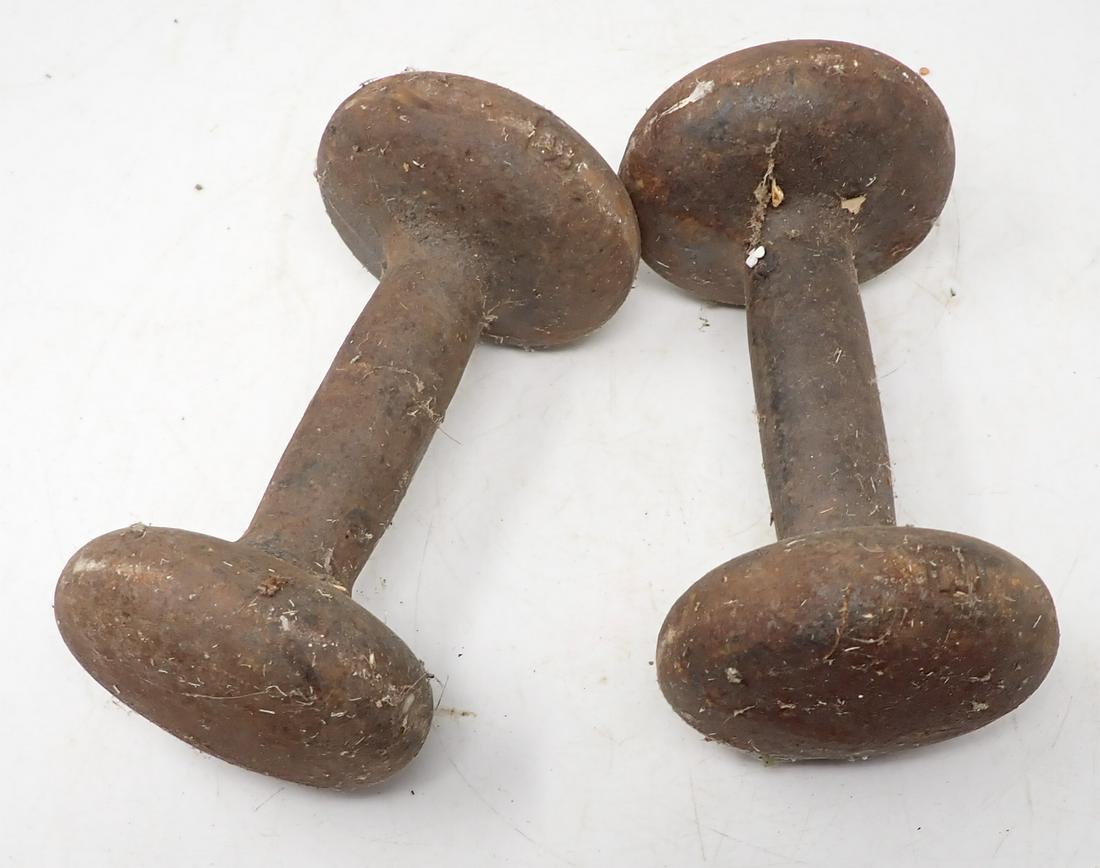 2 Ten Pound Iron Weights: 2 weights