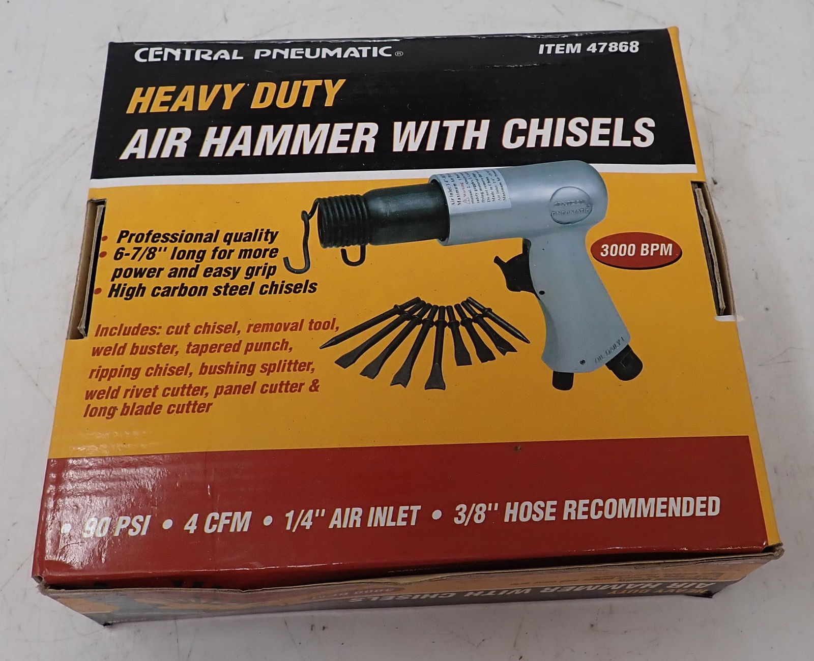 Central Pneumatic HD Air Hammer with Chisels (1 of 2)